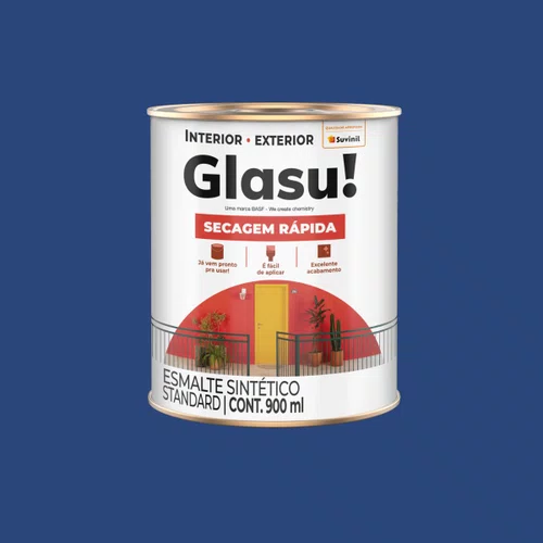 Glasu Esmalte Sintético Brilhante Azul Real 0,9L | Suvinil