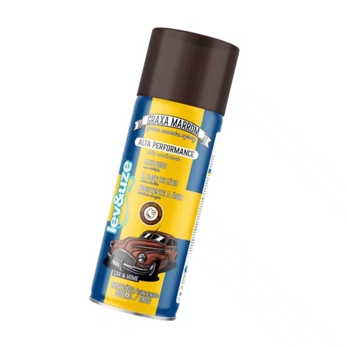 Graxa de Lítio Spray Marrom 300ml - Lev&Uze