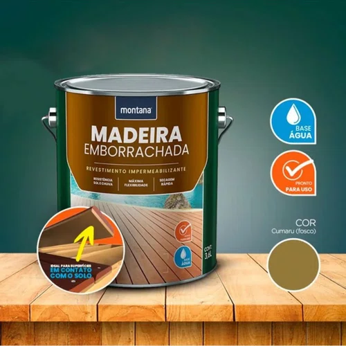 Impermeabilizante de Madeira Emborrachada 900ml | Montana