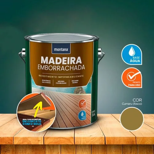 Impermeabilizante de Madeira Emborrachado 3,6l | Montana