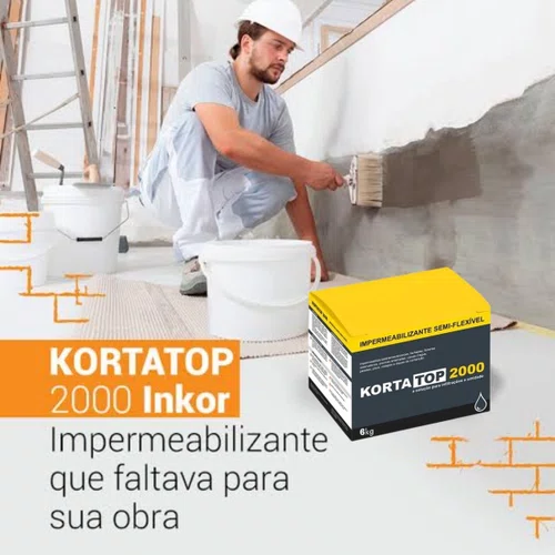 Impermeabilizante Kortatop 2000 Cinza 6kg | Inkor