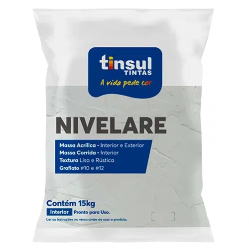 Massa Corrida PVA 23kg Nivelare | Tinsul