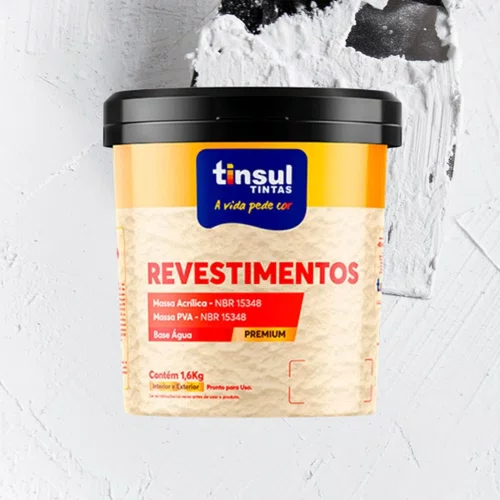 Massa Corrida Pva Interior 1,6KG | Tinsul