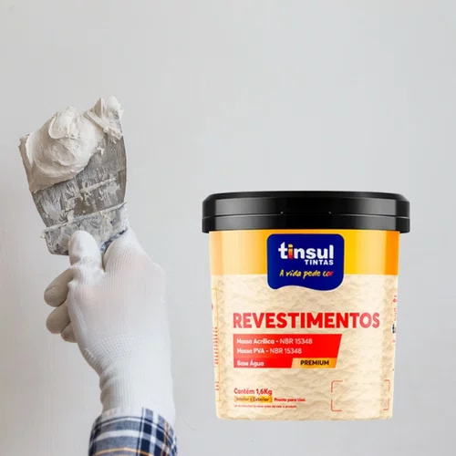 Massa Corrida Pva Interior 1,6KG | Tinsul
