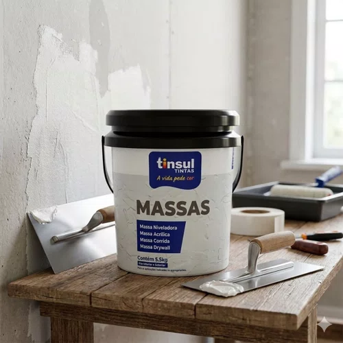 Massa Niveladora Acabamento Interno 23kg | Tinsul