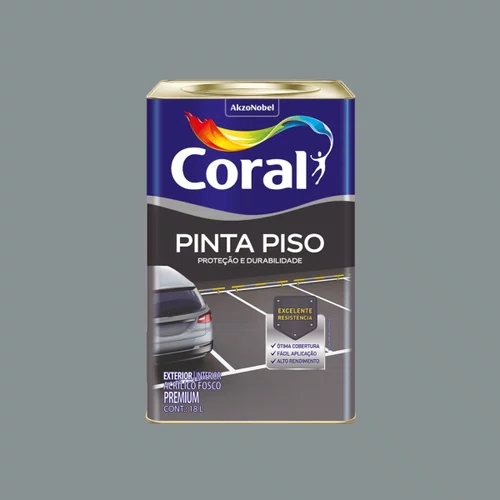 Pinta Piso Cinza Escuro 18L | Coral