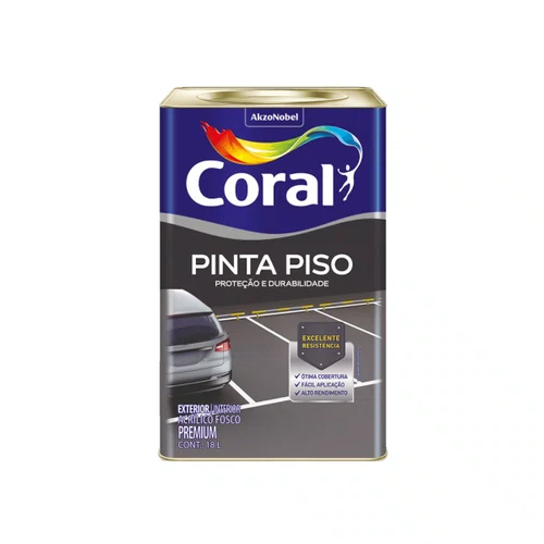 Pinta Piso Cinza Escuro 18L | Coral