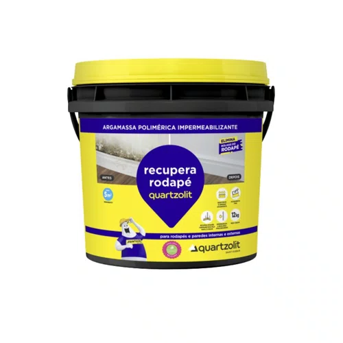 Recupera Rodapé Branco Balde 12kg | Quartzolit