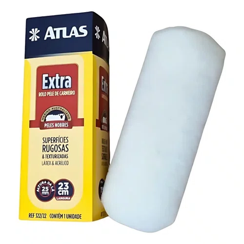 Rolo Extra Pele de Carneiro 23cm 322/22  | Atlas