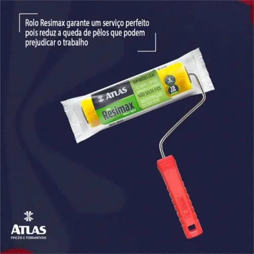 Rolo Resimax com Cabo 15cm Ref 339/15 | Atlas