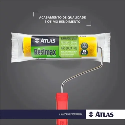 Rolo Resimax com Cabo 15cm Ref 339/15 | Atlas