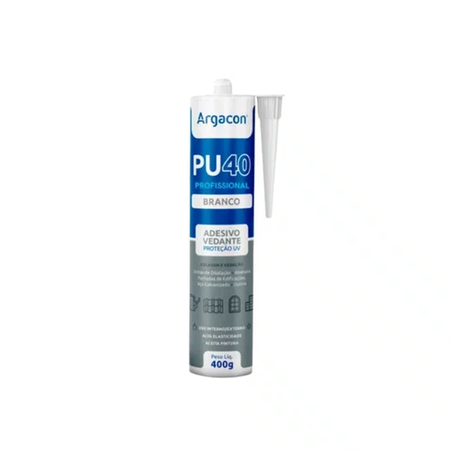 Selante PU 40 Construção Branco Premium 400g | Argacon