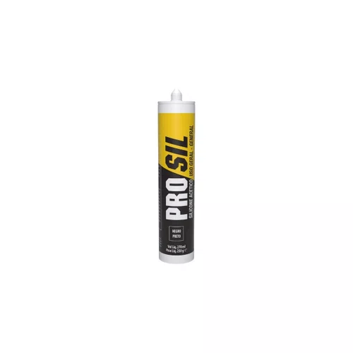 Silicone Acético Preto 244g/250ml | Prosil