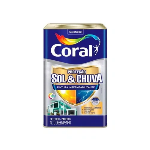 Sol e Chuva Pintura Impermeabilizante Base P 16L | Coral