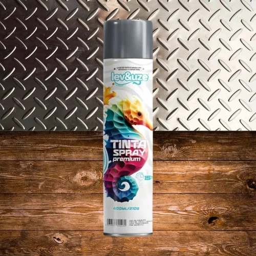Spray Metálico Alumínio 400ml | Lev&Uze