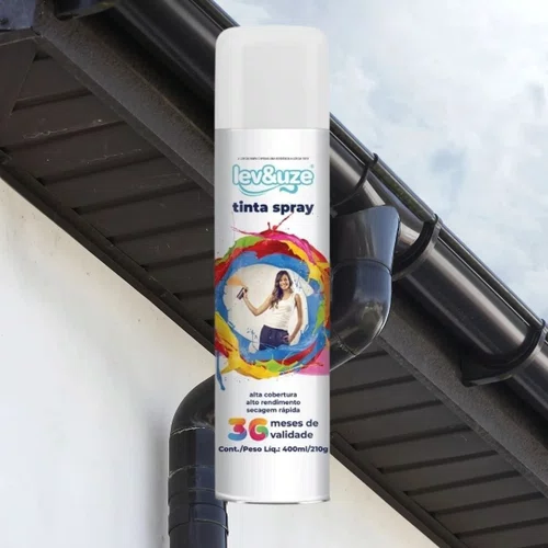 Spray Uso Geral Branco Brilhante 400ml | Lev&Uze