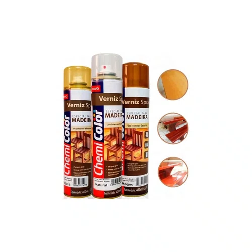 Spray Verniz Para Madeira Mogno 400 Ml | Chemicolor