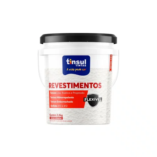 Textura Acrílica Rústica (Quartzo) 5,5kg | Tinsul
