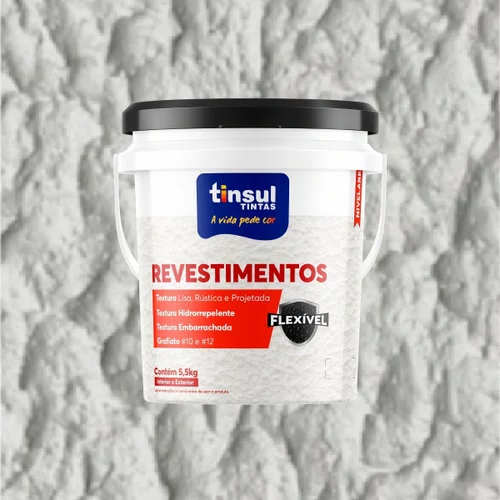 Textura Acrílica Rústica (Quartzo) 5,5kg | Tinsul
