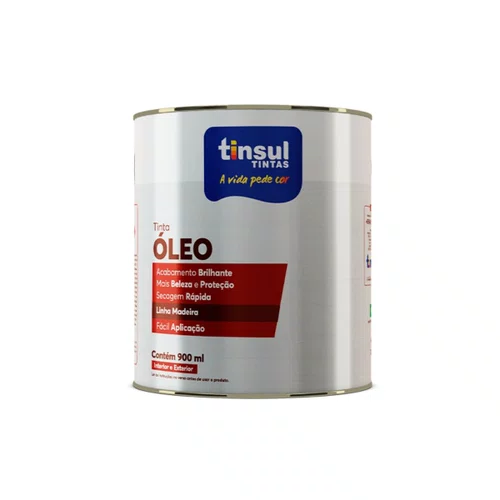 Tinta á Óleo Assoalho Vermelho Óxido 900ml | Tinsul