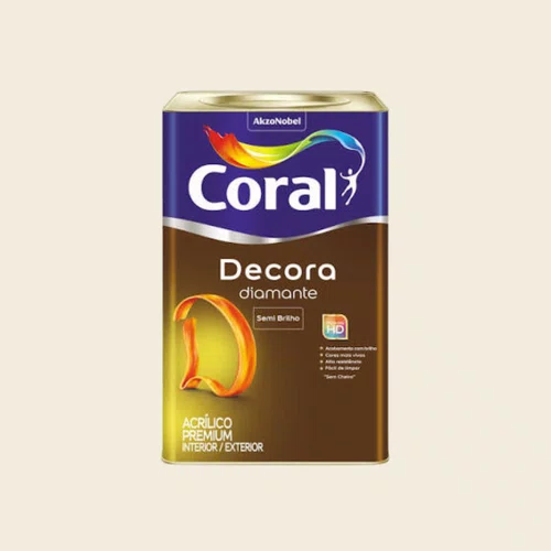 Tinta Acrílica Decora Diamante Branco 18L | Coral