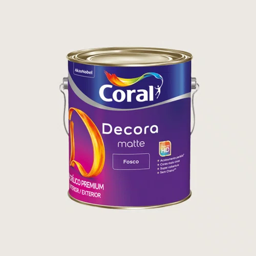 Tinta Acrílica Fosca Decora Matte Branco 3,6L | Coral
