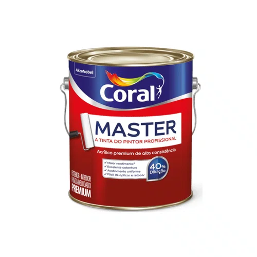 Tinta Acrílica Master Branco 3,6L | Coral