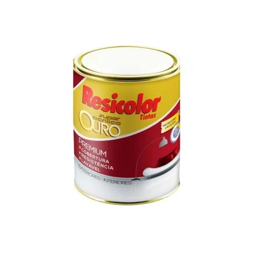 Tinta Acrílica Ouro Branco Fosco 3,6l | Resicolor