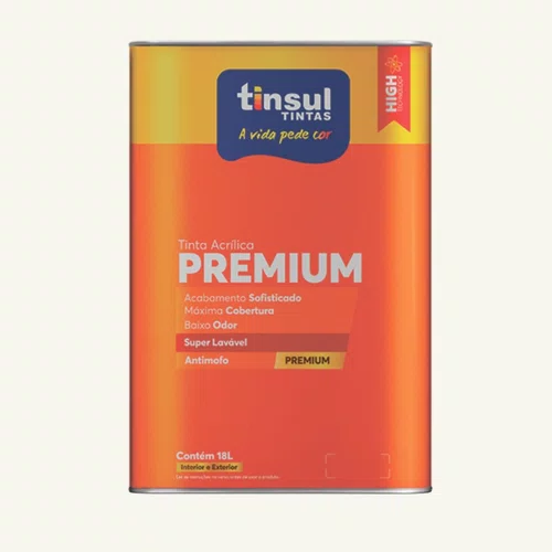 Tinta Acrílica Premium Branco Fosco 18L | Tinsul