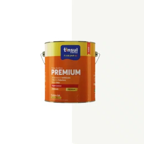 Tinta Acrílica Premium Branco Fosco 3,6L | Tinsul