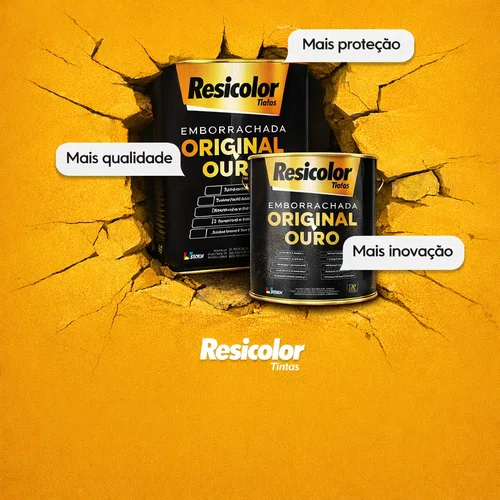 Tinta Acrílico Ouro Emborrachada Branco 3,6L | Resicolor