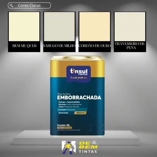Tinta Emborrachada Premium Fosca Branco 18L | Tinsul