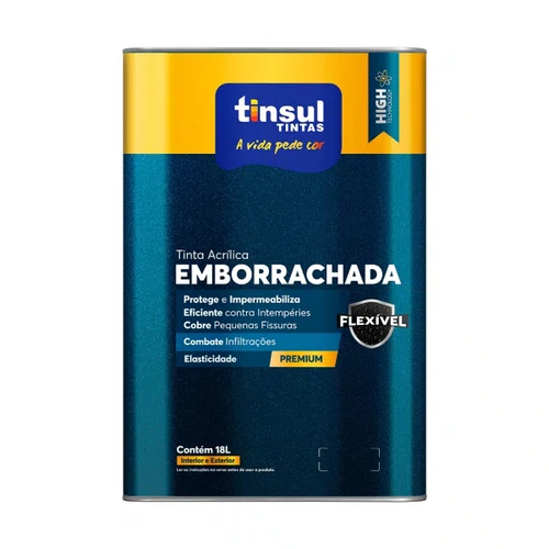 Tinta Emborrachada Premium Fosca Branco 18L | Tinsul
