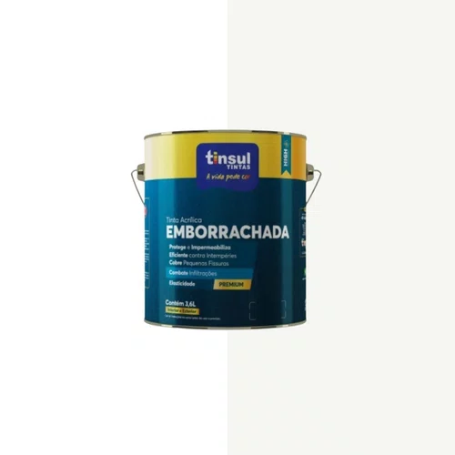 Tinta Emborrachada Premium Fosca Branco 3,6l | Tinsul