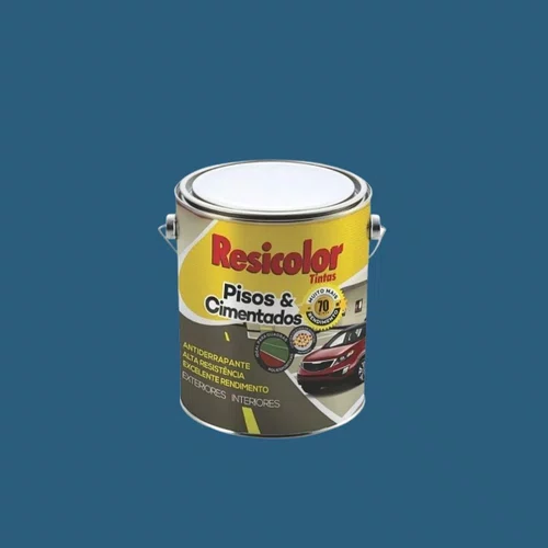Tinta para Piso Azul Acetinado 3,6l | Resicolor