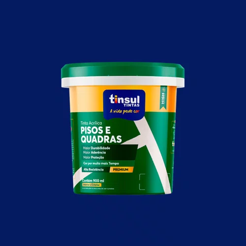 Tinta para Pisos e Quadras Azul 900ml | Tinsul