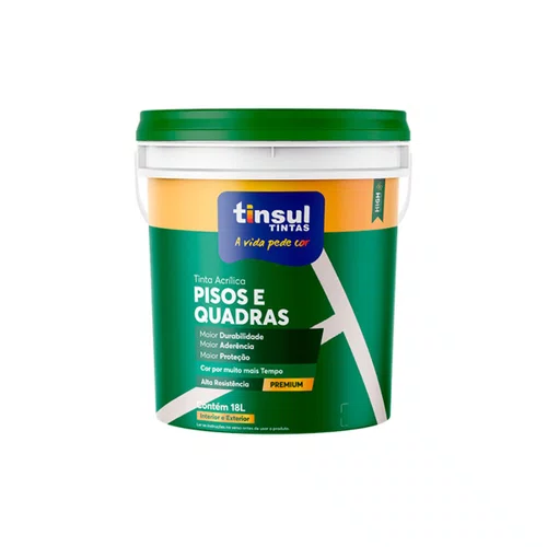 Tinta para Pisos e Quadras Chumbo 18l | Tinsul