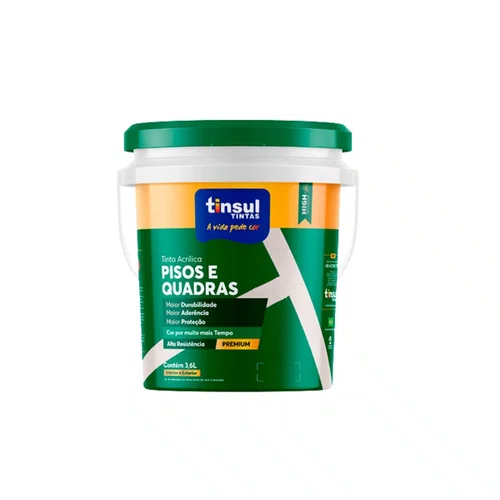 Tinta para Pisos e Quadras Concreto 3,6l | Tinsul