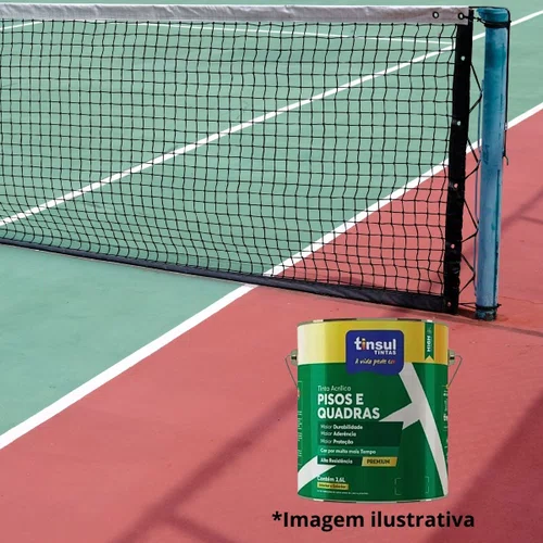 Tinta para Pisos e Quadras Vermelho 3,6l | Tinsul