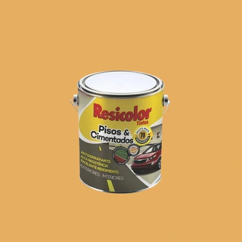 Tinta Piso Amarelo Demarcação Acetinado 900ml | Resicolor