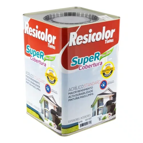 Tinta Super Cobertura Verde Limão Fosco 18l | Resicolor