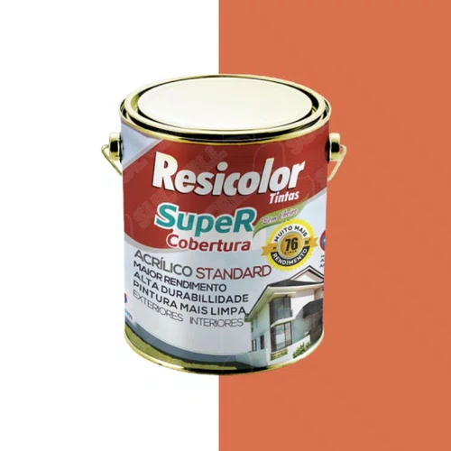 Tinta SuperCobertura Laranja Maracatu SB 3,6l | Resicolor
