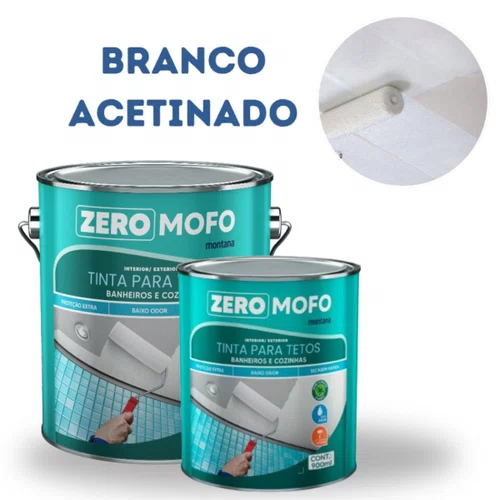 Tinta Zero Mofo Branco Acetinado 900ml | Montana