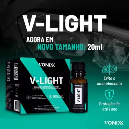 V-Light Ceramic Restaurador de Faróis 20ml | Vonixx