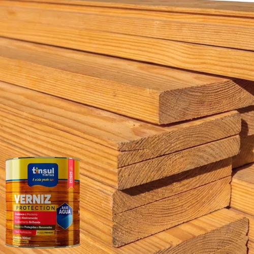 Verniz Base Água Canela Brilhante 900ml | Tinsul