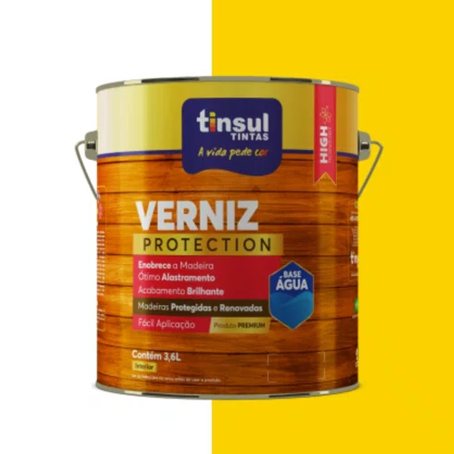 Verniz Base Água Cerejeira Brilhante 900ml | Tinsul