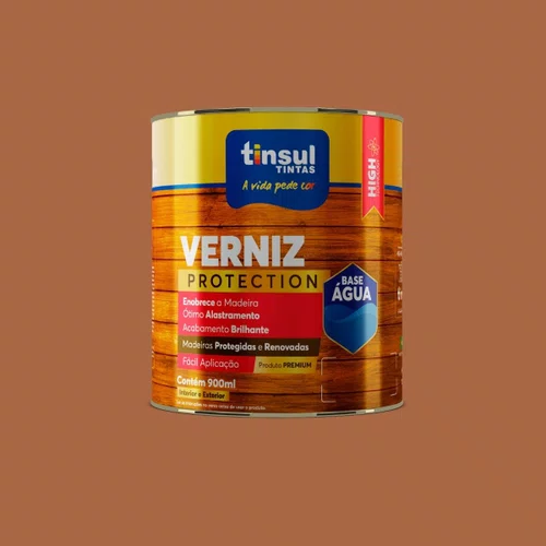 Verniz Base Água Imbuia Brilhante 900ml | Tinsul
