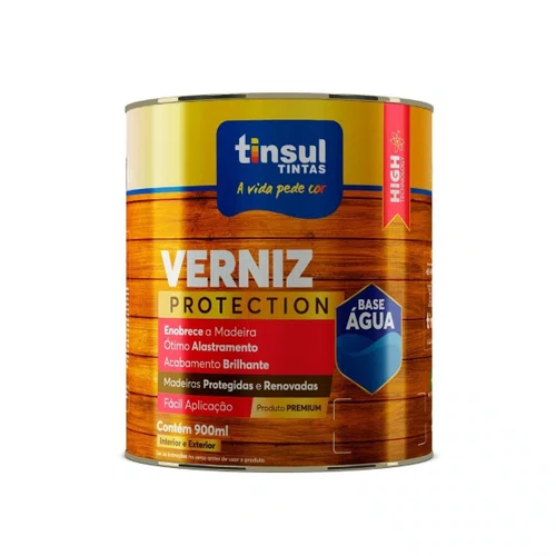Verniz Base Água Imbuia Brilhante 900ml | Tinsul