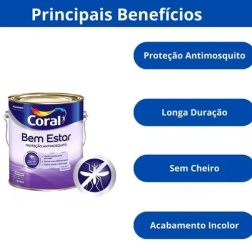 Verniz Bem Estar Proteção Antimosquito 3,6L | Coral