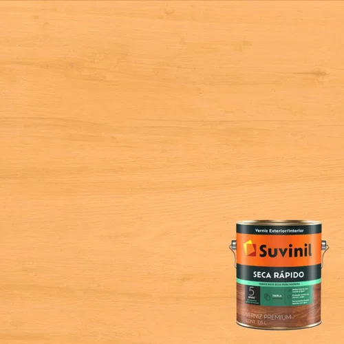 Verniz seca rápido base água natural 3,6l | suvinil
